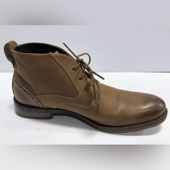 Rockport Men's Karwin Chukka Brown Leather Boot 9 M - Picture 2 of 7